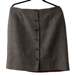 Due per due plaid reversible skirt size 14 office career